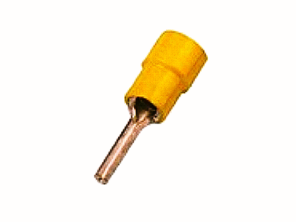 4mm²-6mm² PVC Pin Terminal YELLOW (100 Pieces)