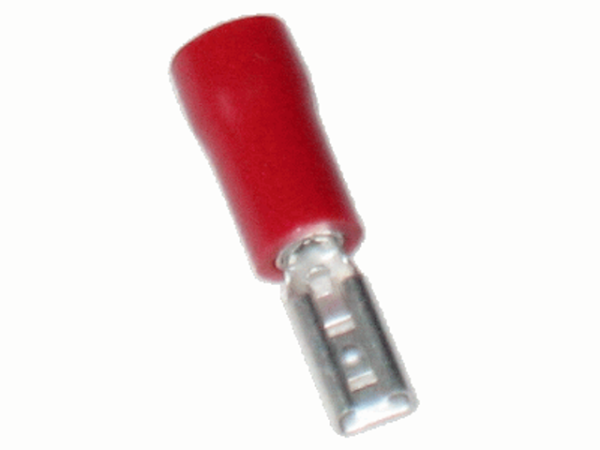 0,5mm²-1,5mm² (2,8 x 0,5) PVC (PART-Insulated) Push Connector RED (100 Pieces)