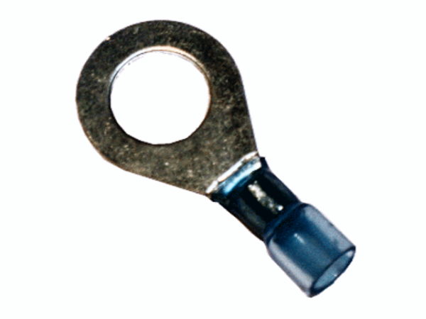 (63.500) Schrumpfschlauch Ringverbinder 1,5mm²-2,5mm² Blau M10 mit Kleber Typ CSRV (100 Stück)