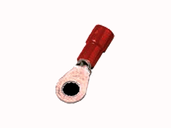 0,5mm²-1,5mm² (M5) PVC Ring Terminal RED (100 Pieces)