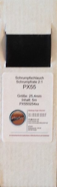 25,4mm (5m) MINIBOX Heat Shrink Tubing PX55 (Mini Reel)